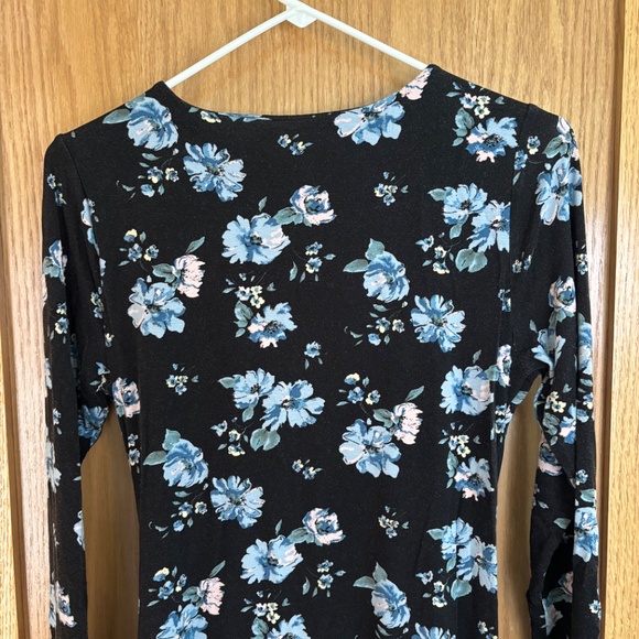 A Pea In The Pod Floral Bodycon Maternity Dress Size Large - Picture 6 of 8